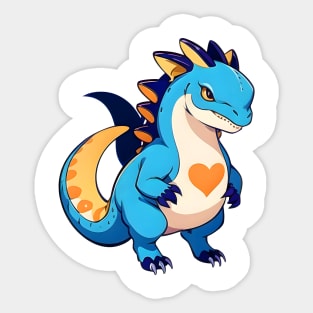 Fun Cartoon Dino 02 Sticker